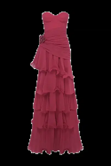 PatBo FLORAL CHIFFON CORSET GOWN | Thumbnail 2