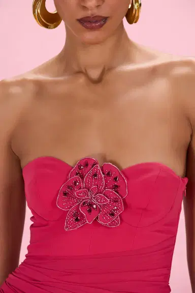 PatBo FLORAL CHIFFON CORSET GOWN | Thumbnail 3