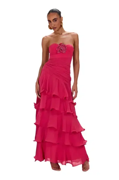 PatBo FLORAL CHIFFON CORSET GOWN | Thumbnail 1