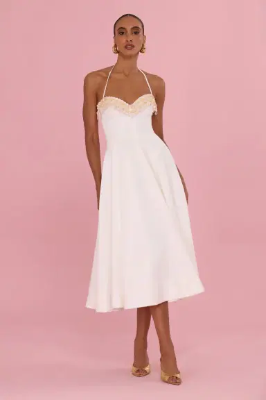 PatBo MEADOW LINEN MIDI DRESS | Thumbnail 1 PatBo MEADOW LINEN MIDI DRESS | Thumbnail 1