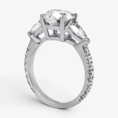 DIANA M. JEWELS Diana M. Jewels Three Stone Platinum Diamond Engagement Ring Sz. 6.5 by The Solist | Thumbnail 3