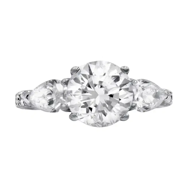 DIANA M. JEWELS Diana M. Jewels Three Stone Platinum Diamond Engagement Ring Sz. 6.5 by The Solist