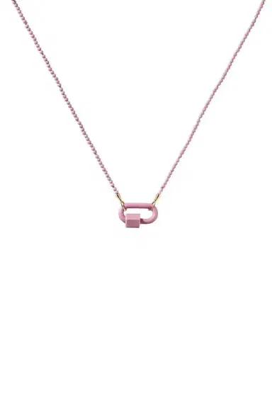Marla Aaron Phosphosiderite Tone on Stone Rubber Lock Necklace | Thumbnail 1 Marla Aaron Phosphosiderite Tone on Stone Rubber Lock Necklace | Thumbnail 1