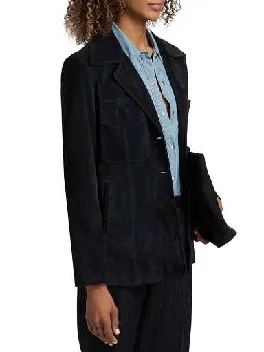 Nili Lotan Women's Dominic Suede Jacket | Thumbnail 4 Nili Lotan Women's Dominic Suede Jacket | Thumbnail 4