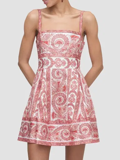 Hill House Home Women's The Margot Dress - Coral Corsica Paisley | Thumbnail 2 Hill House Home Women's The Margot Dress - Coral Corsica Paisley | Thumbnail 2