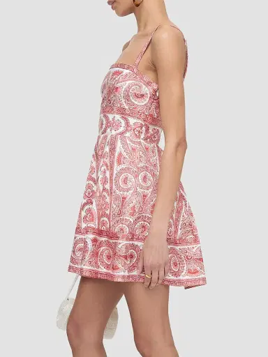 Hill House Home Women's The Margot Dress - Coral Corsica Paisley | Thumbnail 3 Hill House Home Women's The Margot Dress - Coral Corsica Paisley | Thumbnail 3