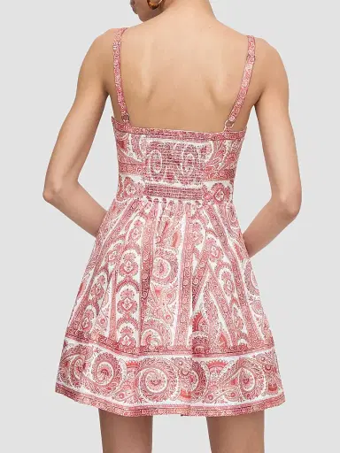 Hill House Home Women's The Margot Dress - Coral Corsica Paisley | Thumbnail 4 Hill House Home Women's The Margot Dress - Coral Corsica Paisley | Thumbnail 4