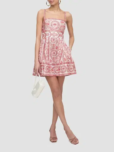 Hill House Home Women's The Margot Dress - Coral Corsica Paisley | Thumbnail 5 Hill House Home Women's The Margot Dress - Coral Corsica Paisley | Thumbnail 5