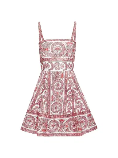 Hill House Home Women's The Margot Dress - Coral Corsica Paisley | Thumbnail 1 Hill House Home Women's The Margot Dress - Coral Corsica Paisley | Thumbnail 1