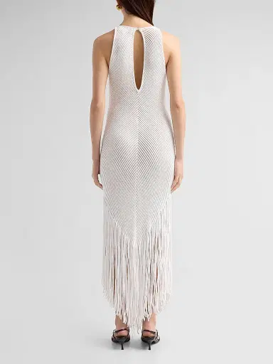 Ronny Kobo Women's Charon Fringe Maxi Dress | Thumbnail 3