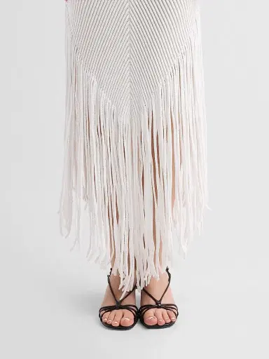 Ronny Kobo Women's Charon Fringe Maxi Dress | Thumbnail 5