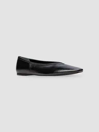 Black Suede Studio Women's Ayra Leather Ballerinas - Black Leather - Size 12 | Thumbnail 2 Black Suede Studio Women's Ayra Leather Ballerinas - Black Leather - Size 12 | Thumbnail 2
