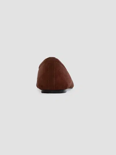 Black Suede Studio Women's Ayra Suede Ballerinas - Brownie Suede - Size 12 | Thumbnail 3