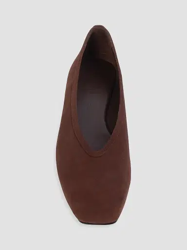 Black Suede Studio Women's Ayra Suede Ballerinas - Brownie Suede - Size 12 | Thumbnail 4