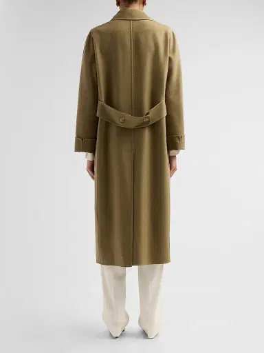 Ralph Lauren Collection Women's Taylan Lightweight Split Cashmere Polo Coat - Porcini - Size 8 | Thumbnail 3
