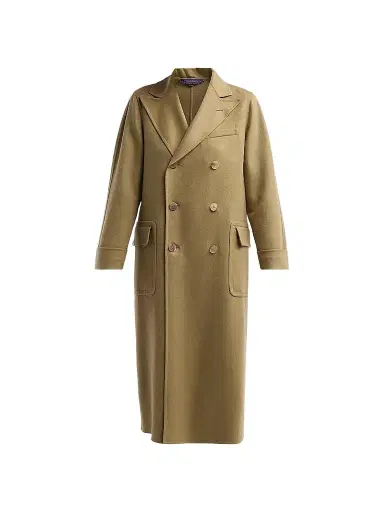 Ralph Lauren Collection Women's Taylan Lightweight Split Cashmere Polo Coat - Porcini - Size 8 | Thumbnail 1