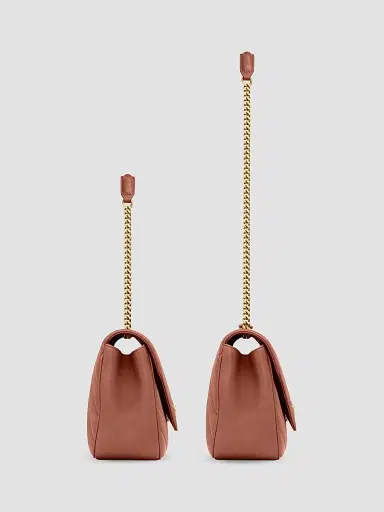 Saint Laurent Women's Loulou Shoulder Bag in Lambskin Leather - Hortensia | Thumbnail 5