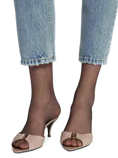 Saint Laurent Women's Babylone Mules in Smooth Leather | Thumbnail 3 Saint Laurent Women's Babylone Mules in Smooth Leather | Thumbnail 3