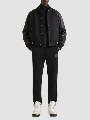 Givenchy Men's Mix Material Blouson with Paris Embroidery | Thumbnail 2