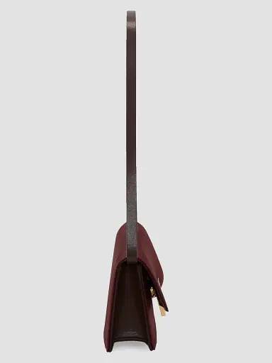 Victoria Beckham Women's Dorian East-West Velvet Clutch - Dark Burgundy | Thumbnail 4