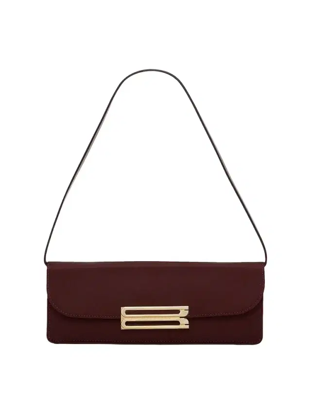 Victoria Beckham Women's Dorian East-West Velvet Clutch - Dark Burgundy