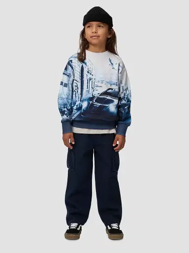 Molo Little Boy's & Boy's Mattis Racecar-Print Cotton Sweatshirt - Curiocity | Thumbnail 3 Molo Little Boy's & Boy's Mattis Racecar-Print Cotton Sweatshirt - Curiocity | Thumbnail 3