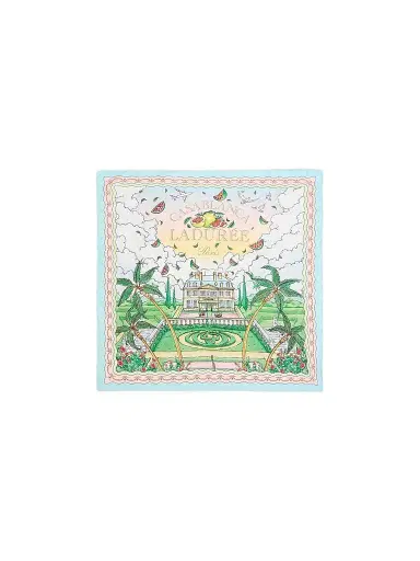 Casablanca Men's x Ladurée Medium Printed Silk Scarf | Thumbnail 1 Casablanca Men's x Ladurée Medium Printed Silk Scarf | Thumbnail 1