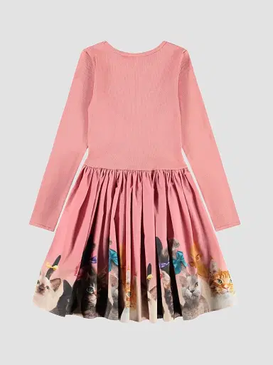 Molo Little Girl's & Girl's Casie Cotton Long-Sleeve Dress - Out Prancing | Thumbnail 2