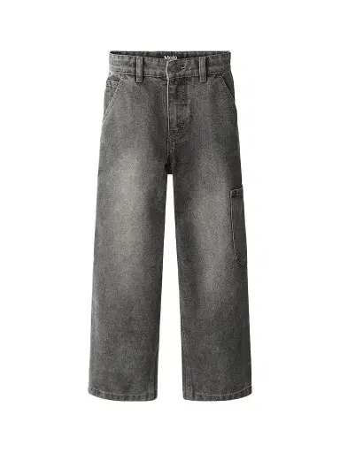 Molo Little Boy's & Boy's Archer Wide-Leg Jeans - Washed Black | Thumbnail 1 Molo Little Boy's & Boy's Archer Wide-Leg Jeans - Washed Black | Thumbnail 1