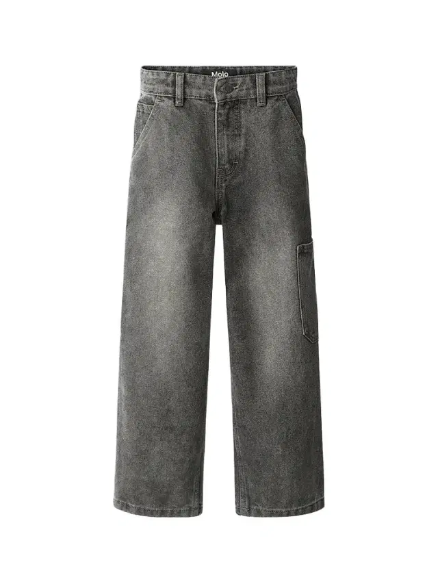 Molo Little Boy's & Boy's Archer Wide-Leg Jeans - Washed Black