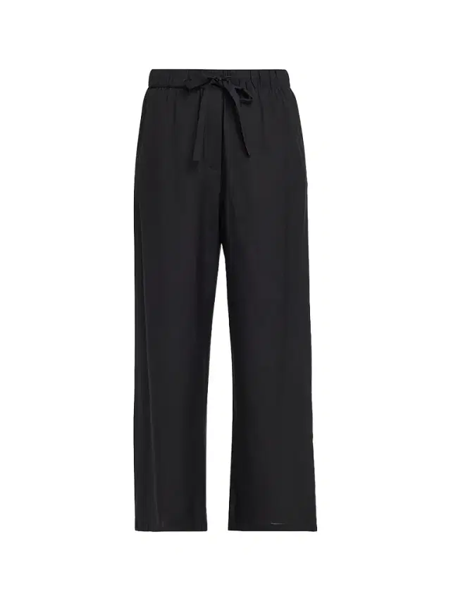 Toteme Women's Piped Silk Drawstring Pants - Black