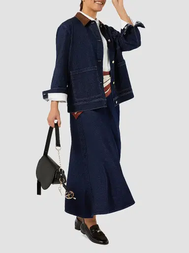 Marina Rinaldi Women's Denim Jacket - Midnightblue - Size 18 | Thumbnail 2