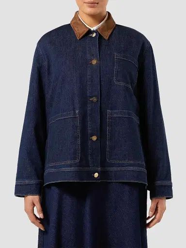 Marina Rinaldi Women's Denim Jacket - Midnightblue - Size 18 | Thumbnail 3