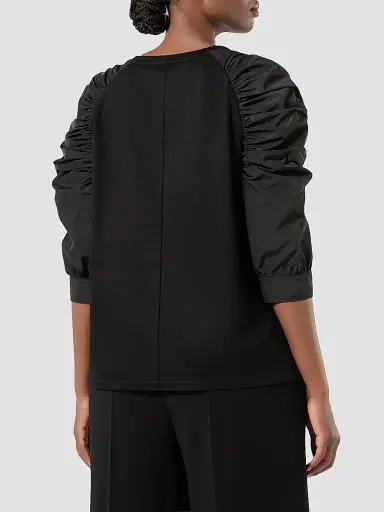Marina Rinaldi Women's Jersey and Taffeta T-Shirt | Thumbnail 3 Marina Rinaldi Women's Jersey and Taffeta T-Shirt | Thumbnail 3