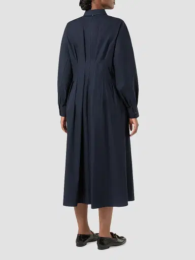 Marina Rinaldi Women's Embroidered Poplin Dress | Thumbnail 4