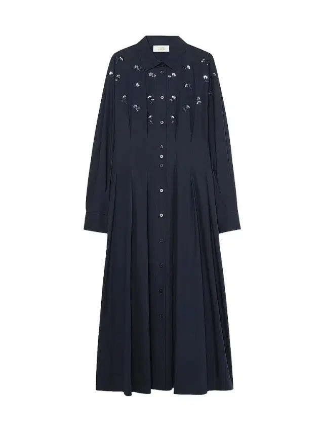 Marina Rinaldi Women's Embroidered Poplin Dress - Ultramarine