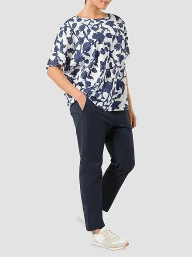 Marina Rinaldi Women's Slim Gabardine Trousers | Thumbnail 4