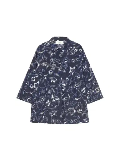 Marina Rinaldi Women's Cotton Poplin Shirt - Navy - Size 18 | Thumbnail 1 Marina Rinaldi Women's Cotton Poplin Shirt - Navy - Size 18 | Thumbnail 1