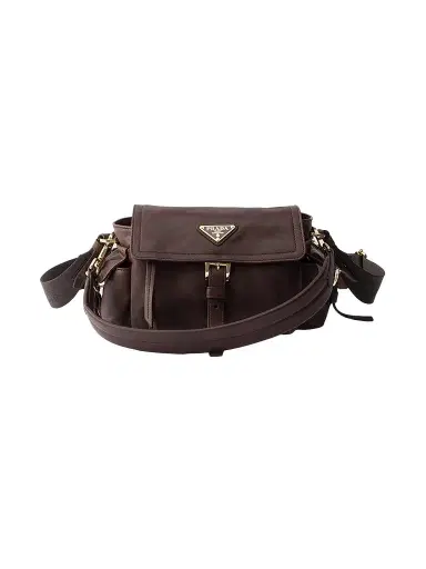 Prada Women's Explore Nappa Leather Mini Top Handle Bag | Thumbnail 1