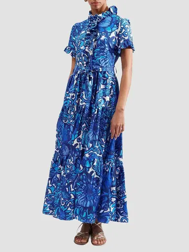 La DoubleJ Women's Long and Sassy Dress - Anemone Blue - Size XXS | Thumbnail 3 La DoubleJ Women's Long and Sassy Dress - Anemone Blue - Size XXS | Thumbnail 3