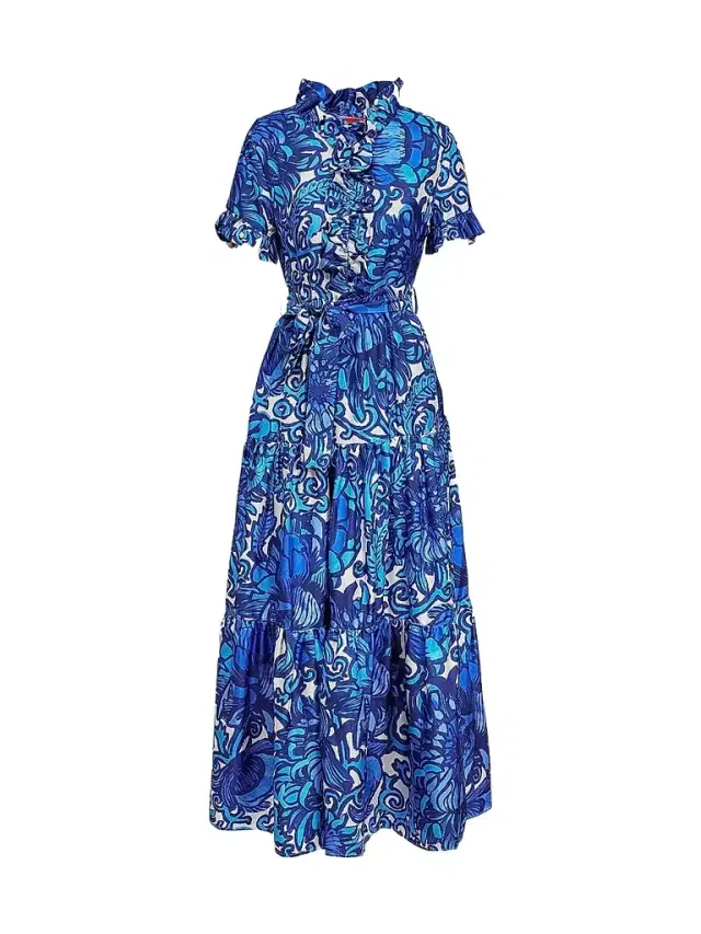 La DoubleJ Women's Long and Sassy Dress - Anemone Blue
