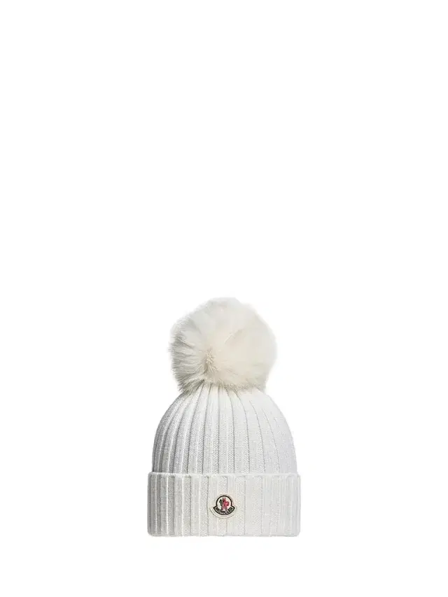 Moncler Women's Beanie Hat in Wool - White