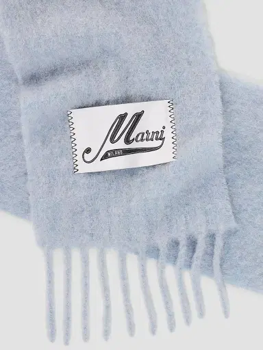 Marni Men's Alpaca Fringe-Trim Scarf | Thumbnail 2 Marni Men's Alpaca Fringe-Trim Scarf | Thumbnail 2