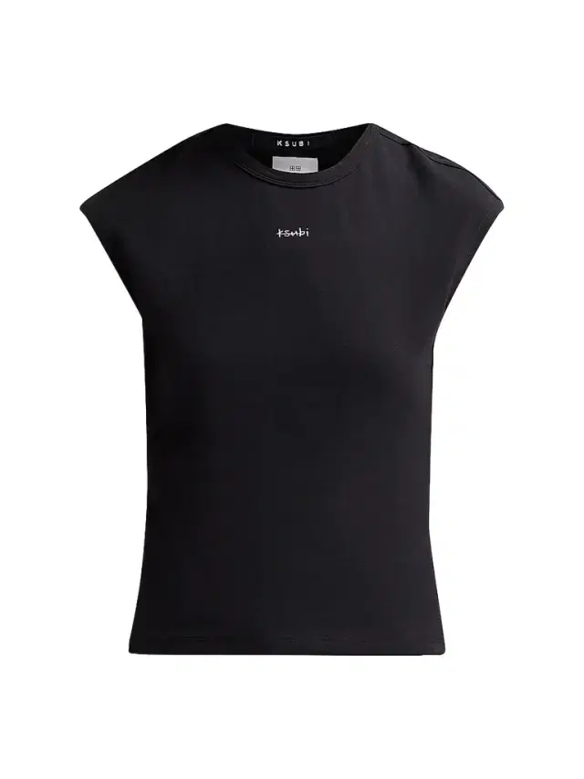 Ksubi Women's Higher Than Heaven Rivet Staple Logo Cap-Sleeve T-Shirt - Black