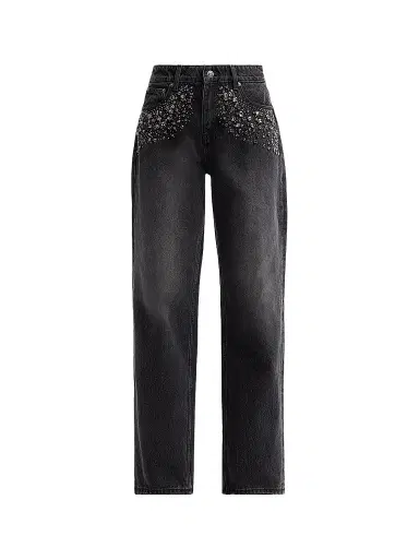 Ksubi Women's Low Rider Embellished Jeans - Black - Size 31 | Thumbnail 1