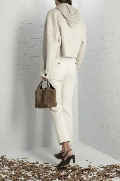 Brunello Cucinelli Kickflare Cigarette Pant - Panama | Thumbnail 4
