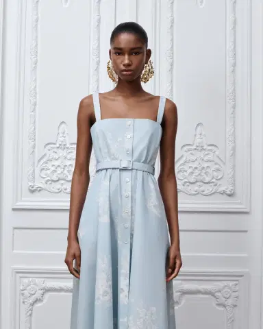 Dior Dioriviera Mid-Length Belted Dress | Thumbnail 4 Dior Dioriviera Mid-Length Belted Dress | Thumbnail 4