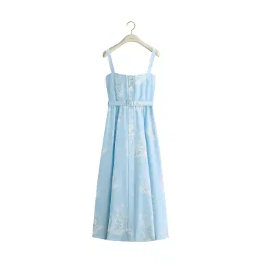 Dior Dioriviera Mid-Length Belted Dress | Thumbnail 1 Dior Dioriviera Mid-Length Belted Dress | Thumbnail 1