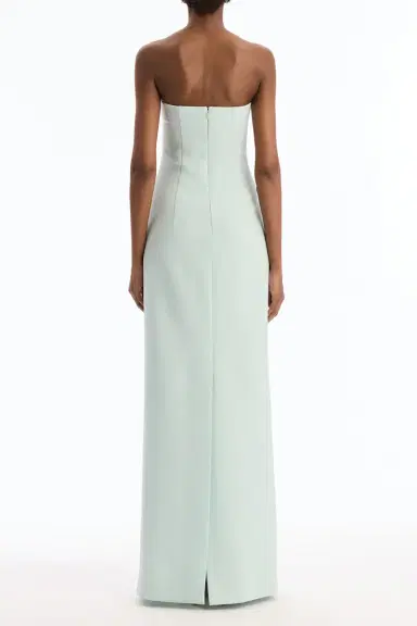 Oscar de la Renta Crystal Floral Embroidered Column Gown | Thumbnail 6 Oscar de la Renta Crystal Floral Embroidered Column Gown | Thumbnail 6