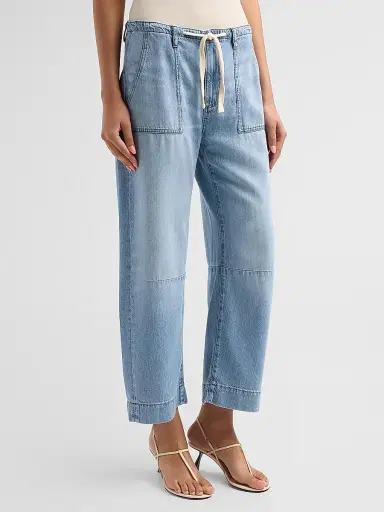 Le Jean Women's Weightless Utility Soft Barrel-Leg Drawstring Jeans | Thumbnail 4 Le Jean Women's Weightless Utility Soft Barrel-Leg Drawstring Jeans | Thumbnail 4